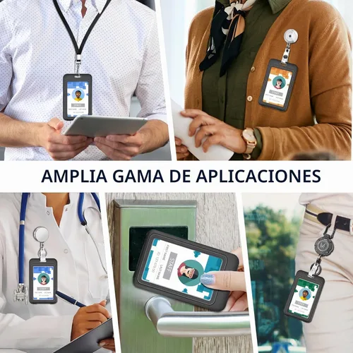 Vista 5 de Paquete de 3 soportes verticales para tarjetas de identificación
