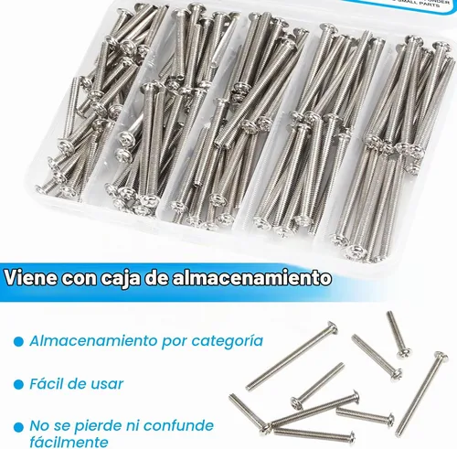 Vista 5 de 120 tornillos para tiradores de gabinete, M4x25/30/35/40/45/50mm