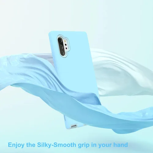 Vista 4 de Diseñada para Galaxy Note 10 Plus, protección de cuerpo completo, a prueba de golpes, resistente, delgada, sedosa al tacto, funda protectora
