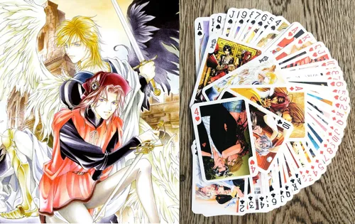 Vista 8 de Naipes de anime # Baraja de póquer 54 cartas todas diferentes # NAGA U Kawaii Anime Chibi Cute Manga