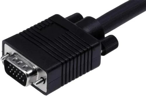 Vista 3 de SF Cable, Cable de extensión para monitor HD15 SVGA M/F de 3 pies con cuentas de ferrita negro