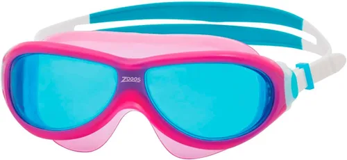 Vista 7 de Zoggs Junior Phantom Anti-Fog UV Protection Quick-Adjust No-Leak Wide Vision Soft One-Piece Frame Swimming Mask, 6-14 Years