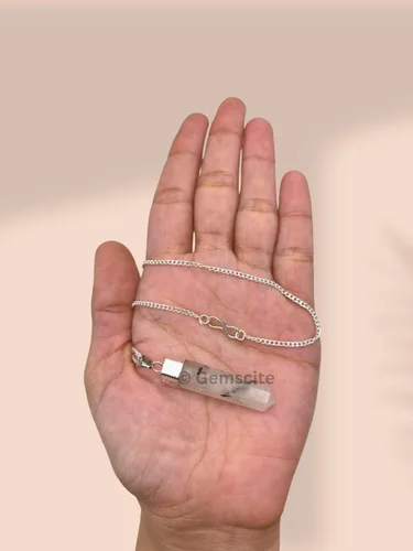Vista 7 de Wholesalegemshop GEMSCITE - Collar con colgante de cristal curativo, protección de energía negativa, limpiador natural para el estrés, piedra