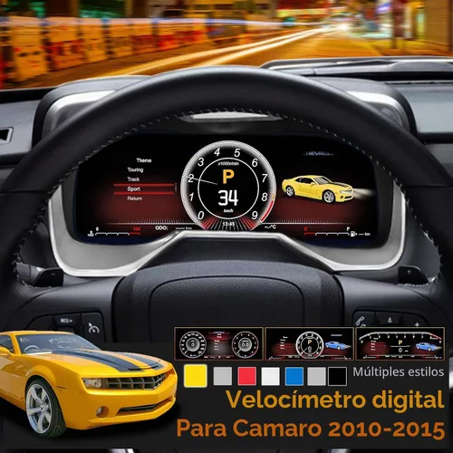 Vista 2 de Xuenav Panel de Instrumentos Digital para 2010 2011 2012 2013 2014 2015 Chevrolet Camaro SS Reemplazo de Pantalla Digital de Linux LCD Velocímetro
