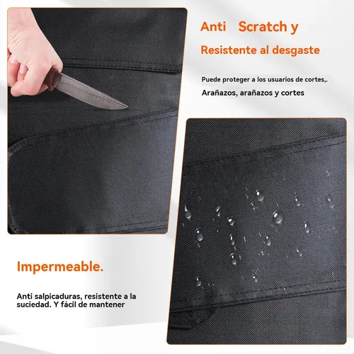 Vista 2 de Chaleco táctico de seguridad, ropa interior protectora antiapuñalamiento, tela impermeable + capa de cojín interior, para seguridad a prueba