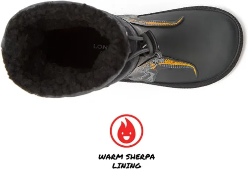 Vista 4 de London Fog Toby Botas de lluvia y nieve para niños pequeños, botas de nieve de invierno impermeables aisladas para niños pequeños, tallas de niños