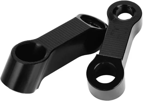 Vista 6 de Adaptador de espejo de motocicleta 0.394 in 0.315 in retrovisor extensor kit para manillar montaje elevador con ajuste universal motocicletas