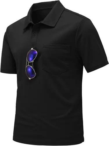 Vista 2 de Polo para hombre, de manga corta, con cuello y bolsillo