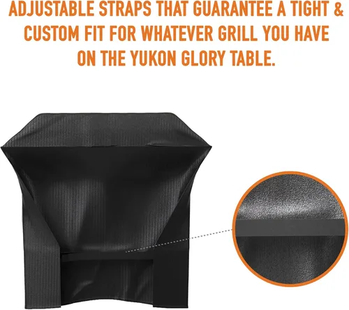Vista 5 de Yukon Glory Funda Universal para Mesa de Parrilla Portátil – Funda para Soporte de Planchas de Parrilla Portátil Universal Yukon Glory – Resistente