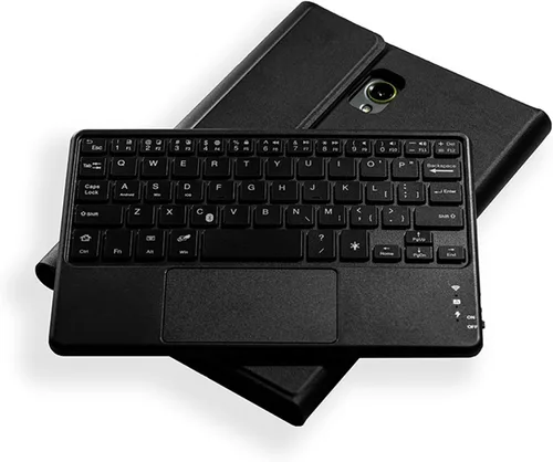 Vista 7 de Funda inalámbrica con teclado Bluetooth para Samsung Galaxy Tab Active 3/Active 5 (SM-X300/X306B/T570/T575N) con soporte para bolígrafo integrado