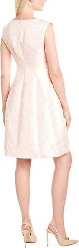 Vista 5 de Anne Klein Vestido de encaje y llamarada jacquard para mujer