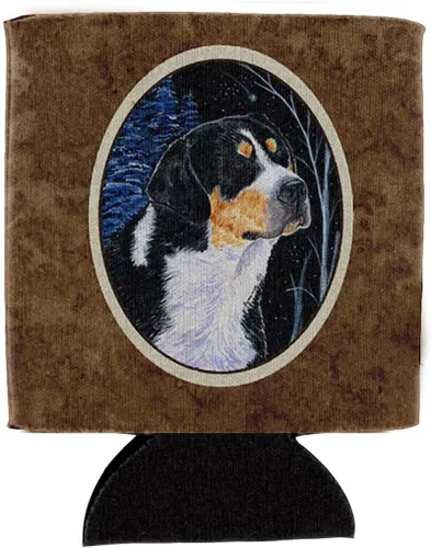 Vista 55 de Caroline's Treasures SS8447CC Starry Night English Bulldog - Enfriador para latas o botellas, lavable, funda plegable con aislamiento para bebidas