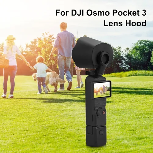 Vista 3 de Parasol para lente de cámara DJI Osmo Pocket 3, PULUZ Parasol cubierta protectora para DJI Osmo Pocket 3 Accesorios