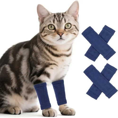 Vista 34 de ROZKITCH Protector de codo para perro, 2 patas delanteras y 2 patas traseras para rodilla, envoltura para codo de mascota, protector para calentar
