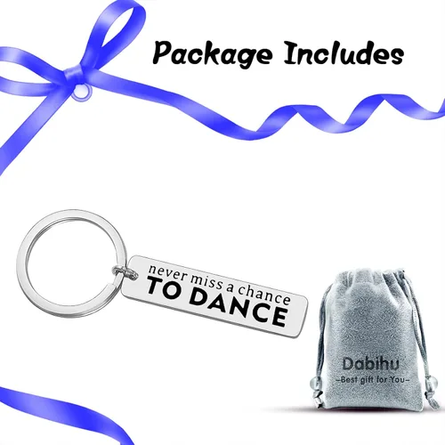 Vista 7 de Regalo de bailarina inspirador llavero de ballet jazz hip hop bailarina latina regalo de aliento para bailarines amigos, hermana, hija, recitales