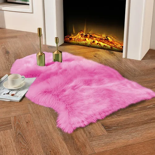 Vista 55 de duduta - Alfombra de pelo sintético de lana de oveja beige 2x3 pies, suave y esponjosa, funda para silla de pelo mullido, alfombra pequeña