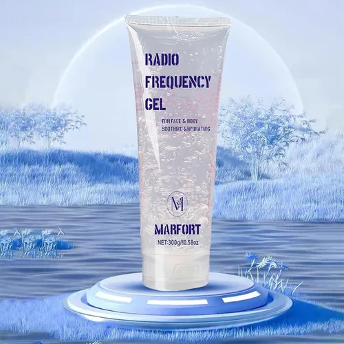 Vista 2 de Combinación de gel refrescante y lubricante con depilación y máquina facial de belleza o cara de microcorriente para mujeres y hombres en la cara