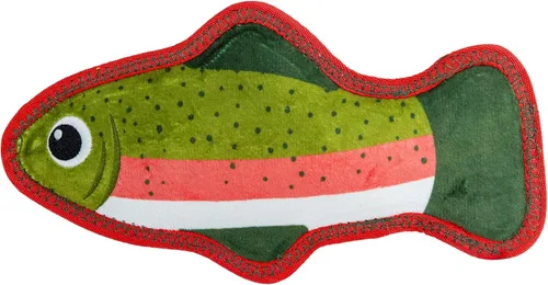 Vista 10 de Outward Hound Tough Skinz - Juguete para perro, felpa duradera con forro 2X, sin relleno, chirriador jumbo, cocodrilo, 9.5 pulgadas Lagarto Verde