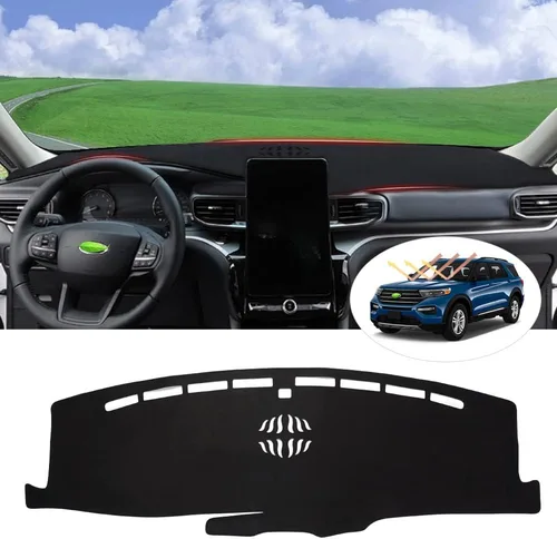 Vista 10 de Autorder - Tapete para cubierta de tablero de instrumentos para camioneta Ford F100/F150/F250/F350/Bronco Pickup Truck, 1973-1977 1978 1979