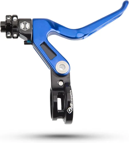 Vista 10 de Box One Genius - Palanca de freno BMX con abrazadera, tres palancas de freno reversibles de punto en V forjado en frío, alcance ajustable