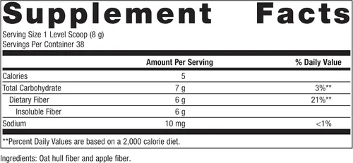 Vista 4 de Metagenics MetaFiber - 0.16 oz de fibra dietética - Apoya la regularidad gastrointestinal y alivio ocasional del estreñimiento* - Mezcla de fibra