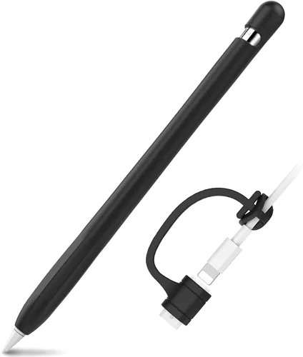 Vista 10 de AhaStyle Funda protectora de silicona antideslizante [kit de correas de adaptador de cable añadido] compatible con iPad Pencil de 1ª