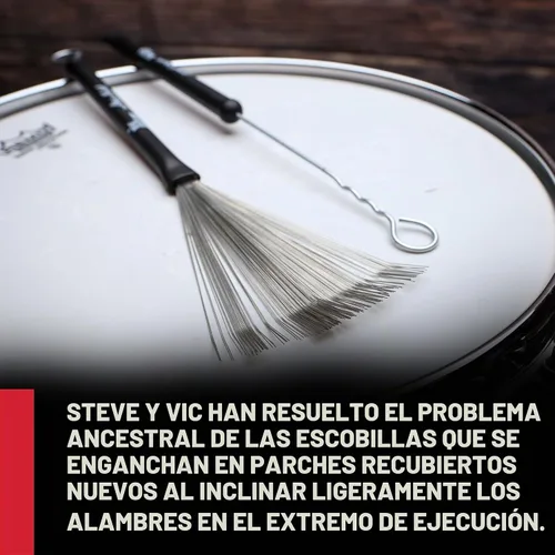 Vista 2 de Cepillos de alambre Vic Firth SGWB Steve Gadd