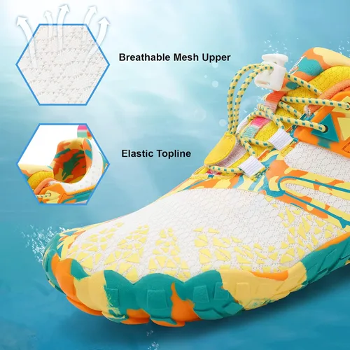 Vista 4 de XIHALOOK Zapatos deportivos de senderismo para mujer y hombre de secado rápido para playa caminar kayak surf entrenamiento