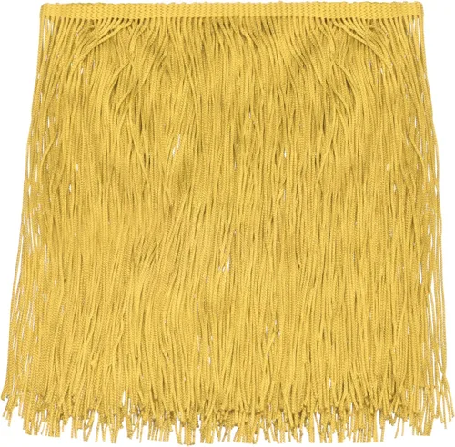 Vista 13 de Uxcell 10 yardas y 4 pulgadas beige con flecos de cadeneta - poliéster, estilo bohemio para múltiples ocasiones