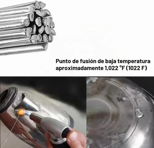 Vista 3 de 100 Pieces Flux Core Aluminum Welding Rods Easy Melt Welding Sticks