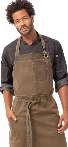 Vista 19 de Chef Works Delantal con pechera unisex Dorset Chefs