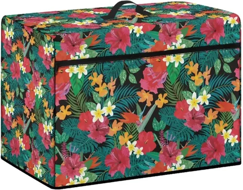 Vista 35 de Funda para máquina de coser de flores hippie grande, cubierta antipolvo, protección de fácil limpieza para máquina de coser, resistente a las Flor