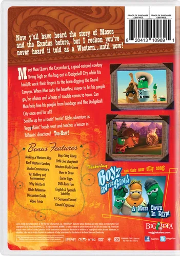 Vista 2 de VeggieTales Moe and the Big Exit (DVD)