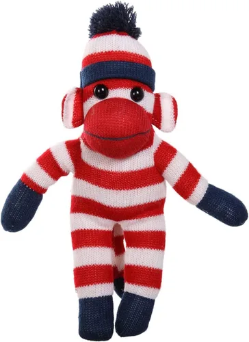 Vista 8 de Adorable Mono Calcetín, el Original Tradicional Juguete de Peluche de Animal Tejido a Mano, Regalo para Niños, Bebés, Adolescentes, Niñas y Niños
