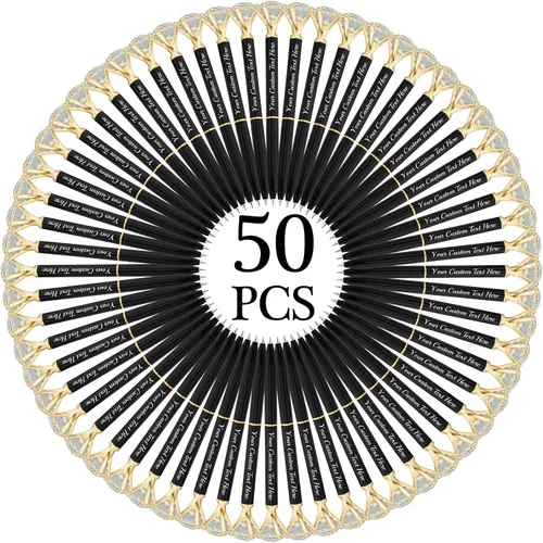 Vista 45 de Hasta 100 bolígrafos de diamante personalizados a granel con nombre, bolígrafo de impresión personalizada con logotipo de negocios grabado, mensaje