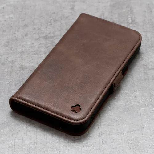 Vista 7 de Porter Riley - Funda de cuero para Samsung Galaxy S23. Funda de cuero genuino premium con soporte/cartera/cubierta (marrón chocolate)
