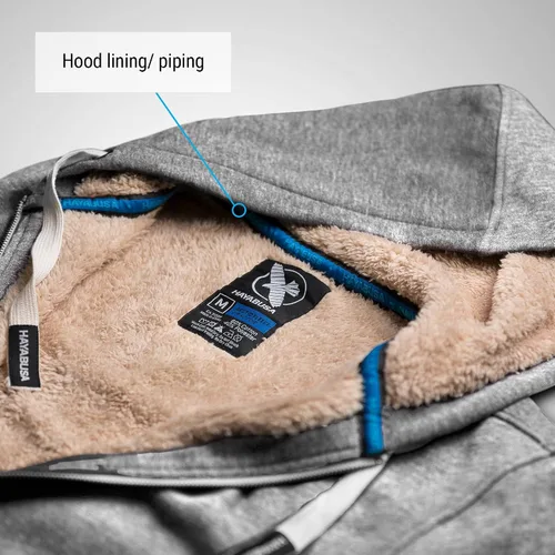 Vista 8 de Hayabusa Arctic - Sudadera con capucha pesada con cremallera
