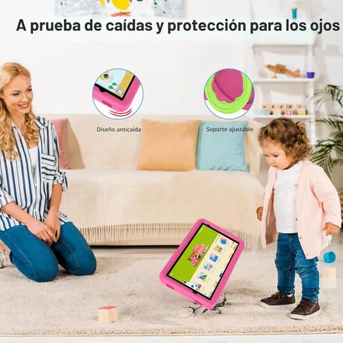 Vista 3 de VASOUN Tableta para niños de 8 pulgadas, Android 13, 8 GB (4 GB + 4 GB expandir) RAM 64 GB ROM, tableta para niños con Bluetooth, WiFi 5G