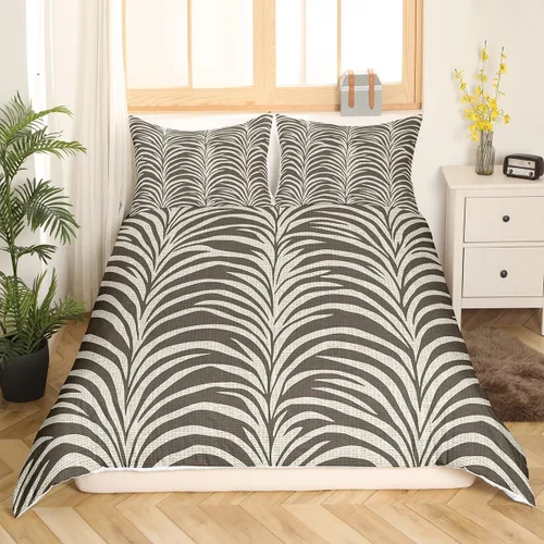 Vista 15 de Feelyou Juego de ropa de cama con estampado de leopardo para niños, tamaño individual, funda de edredón de guepardo safari, funda de edredón de piel