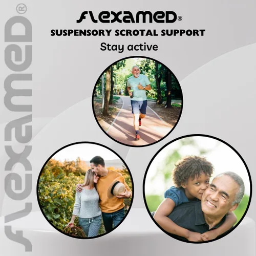 Vista 5 de Hernia Gear FlexaMed Soporte escrotal Suspensorio - Pequeño