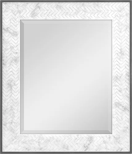 Vista 16 de MCS ovalados de plata, Beaded Espejo de pared, 21-Inch by 31-inch
