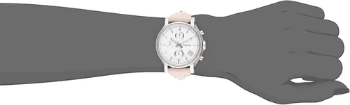 Vista 4 de Fossil es3811Original de la mujer Novio Acero Inoxidable Reloj con Banda de piel color beige
