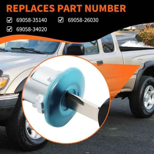 Vista 3 de Cilindro de cerradura de puerta de combustible y llaves compatibles con Tacoma Tundra 1995-2004 69058-35140 69058-26030 69058-34020 Cerradura
