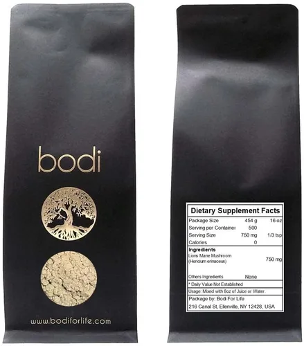 Vista 7 de bodi : Lions Mane - Polvo de hongo 4 oz a 5 libras 100% puro natural hecho a mano (4 onzas)