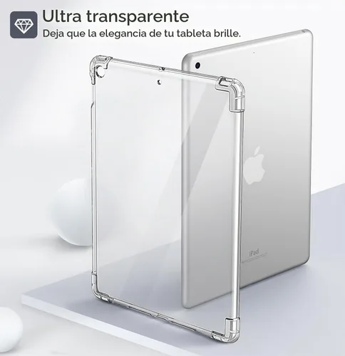 Vista 6 de MoKo Funda transparente para iPad de 9ª/8ª/7ª generación 2021/2020/2019