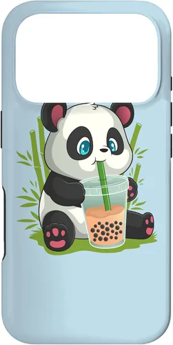 Vista 30 de Kawaii Cute Anime Panda Otaku Japanese Bubble Boba Case for iPhone 17