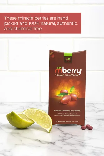 Vista 5 de mberry, pastillas Miracle Fruit, 10 unidades (paquete por 2)