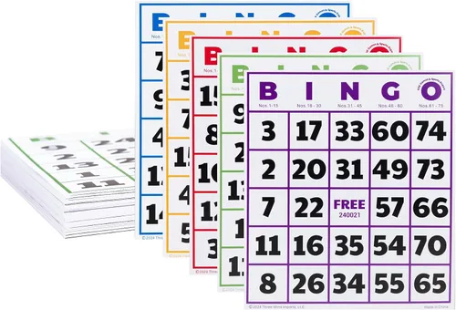 Vista 8 de GSE - Tarjetas de juego de bingo jumbo con números de fácil lectura, 100 hojas de bingo reutilizables