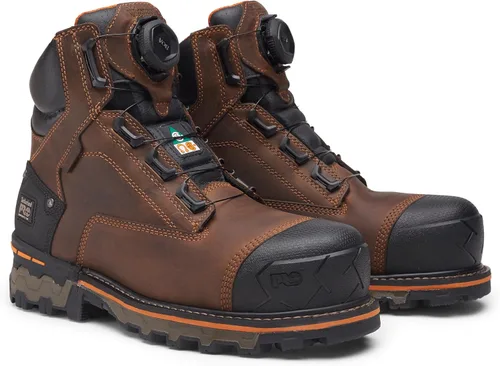 Vista 2 de Timberland PRO Boondock BOA - Botas de trabajo impermeables con punta compuesta de 6 pulgadas para hombre