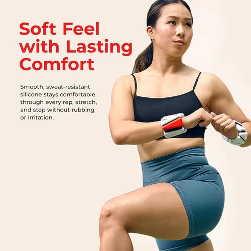 Vista 3 de Sunny Health & Fitness - Pesas de tobillo para mujeres y hombres – Pesas ajustables para muñeca, brazo y pierna en pares de 1-2 libras Ideal
